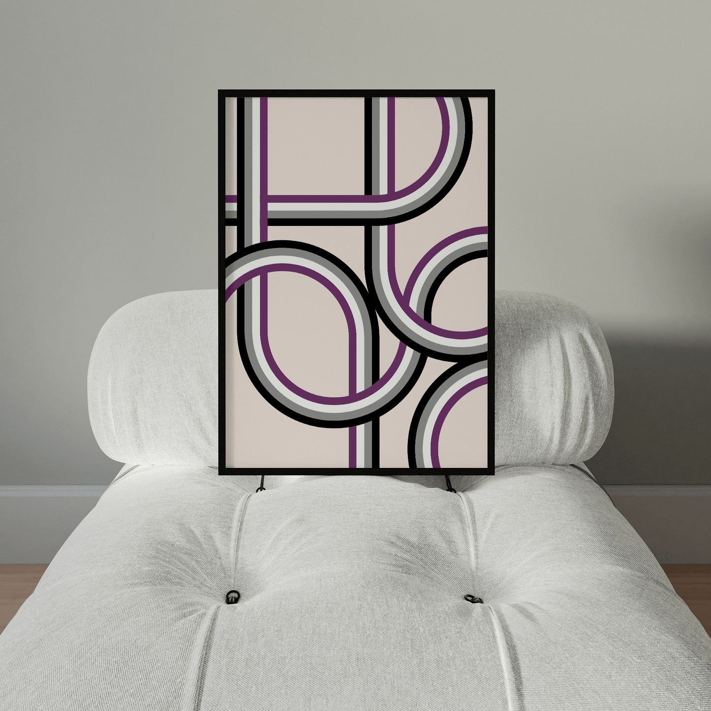 Retro Stripes Asexual Pride Print - THE WALL SNOB