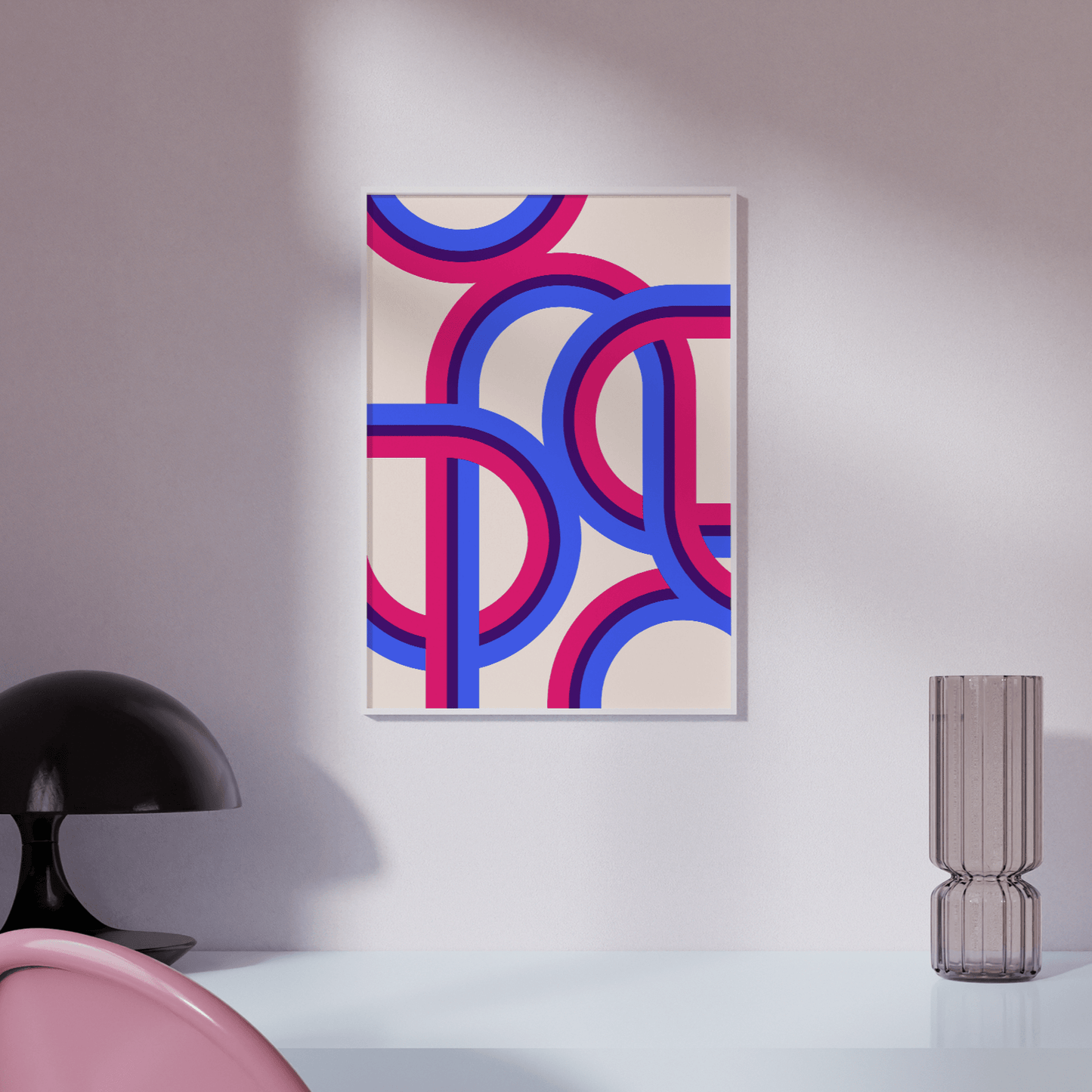 Retro Stripes Bisexual Pride, Poster - THE WALL SNOB