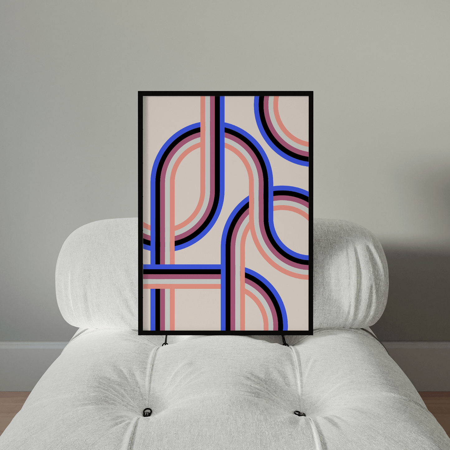 Retro Stripes Genderfluid Pride Print - THE WALL SNOB