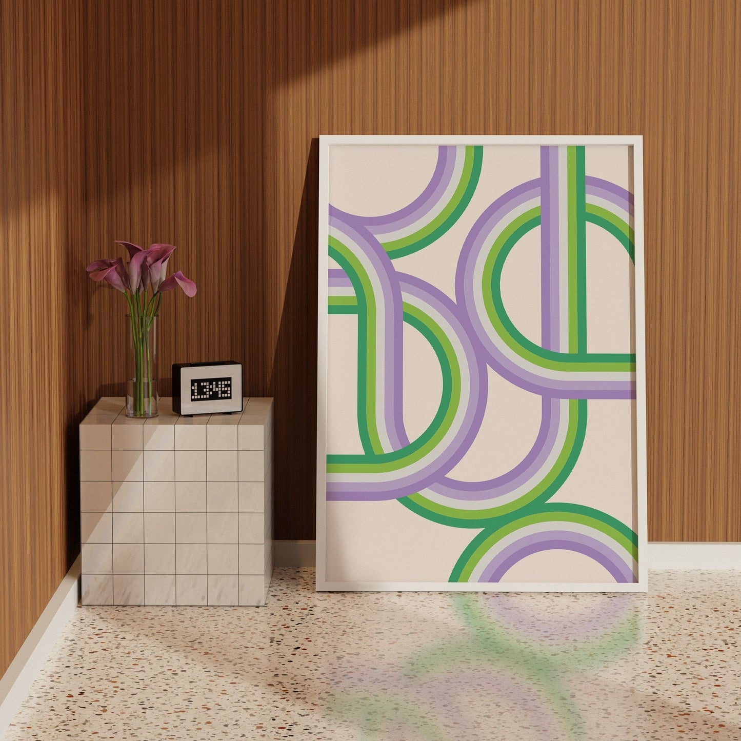 Retro Stripes Genderqueer Pride, Poster - THE WALL SNOB