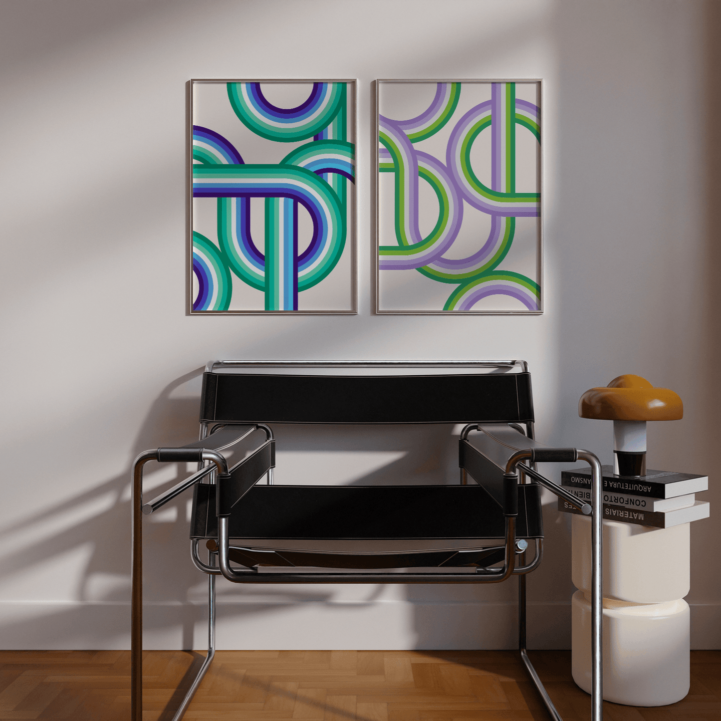 Retro Stripes Genderqueer Pride Print - THE WALL SNOB