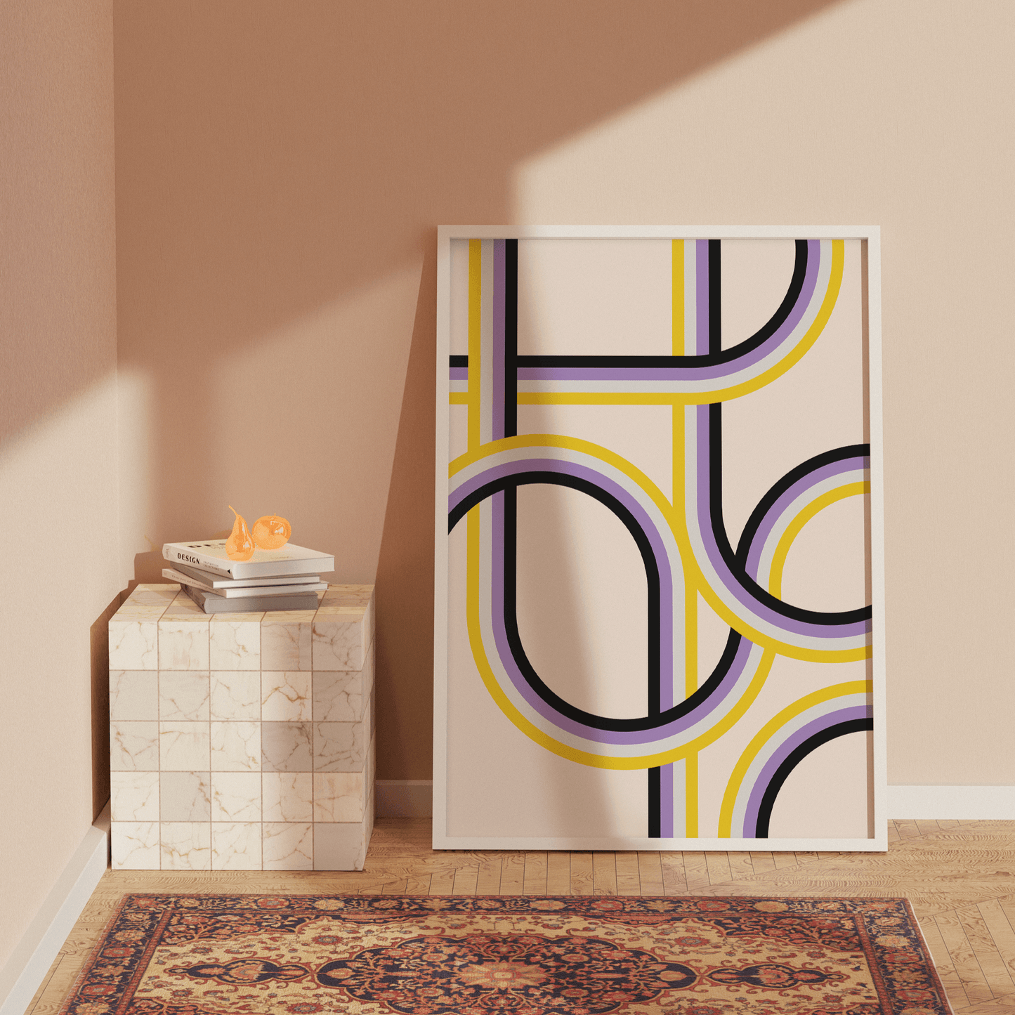 Retro Stripes Non-binary Pride, Poster - THE WALL SNOB