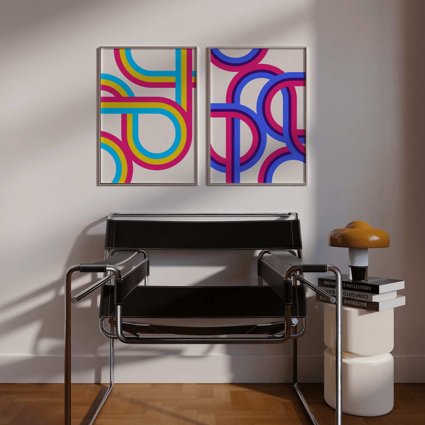 Retro Stripes Pansexual Pride Print - THE WALL SNOB