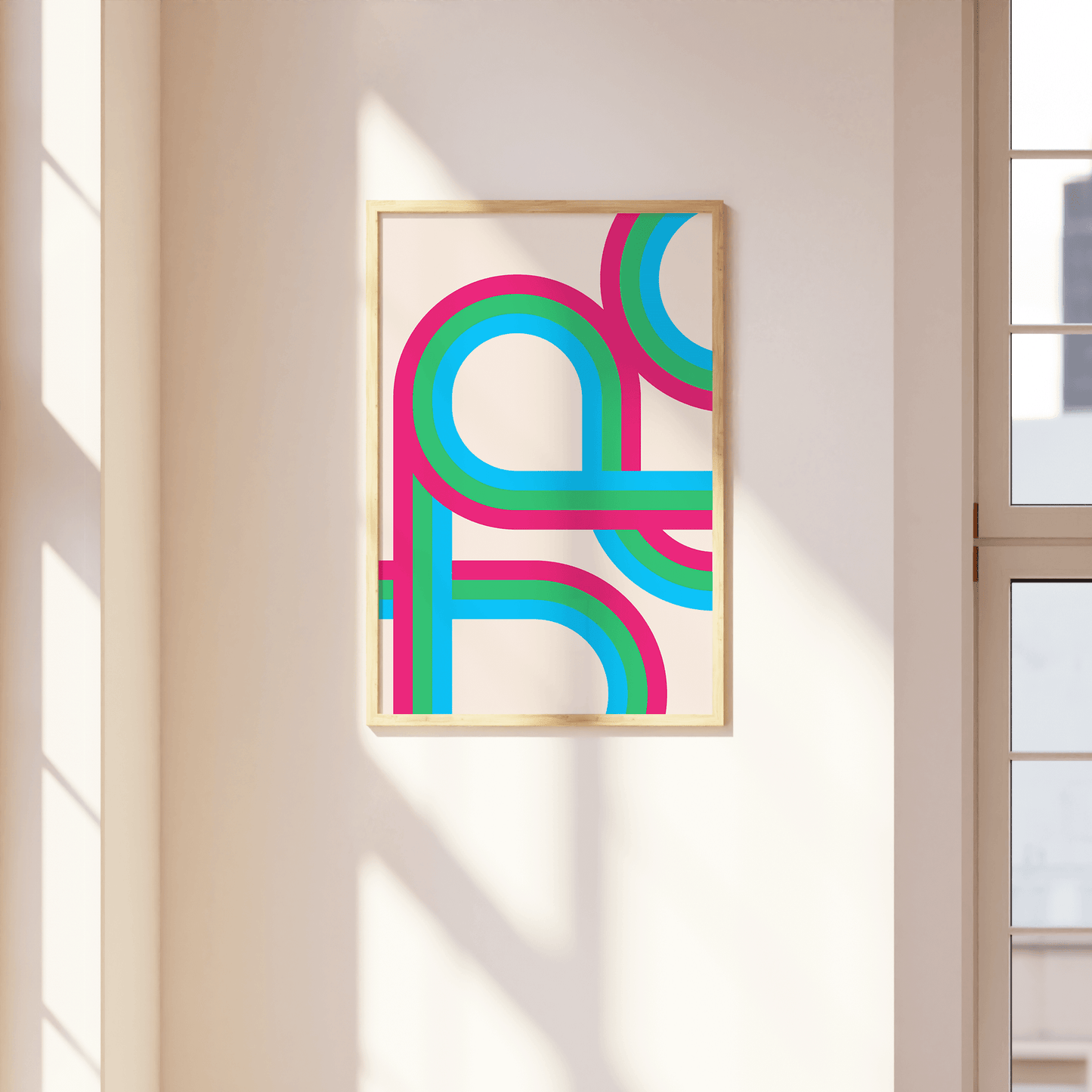 Retro Stripes Polysexual Pride Print - THE WALL SNOB