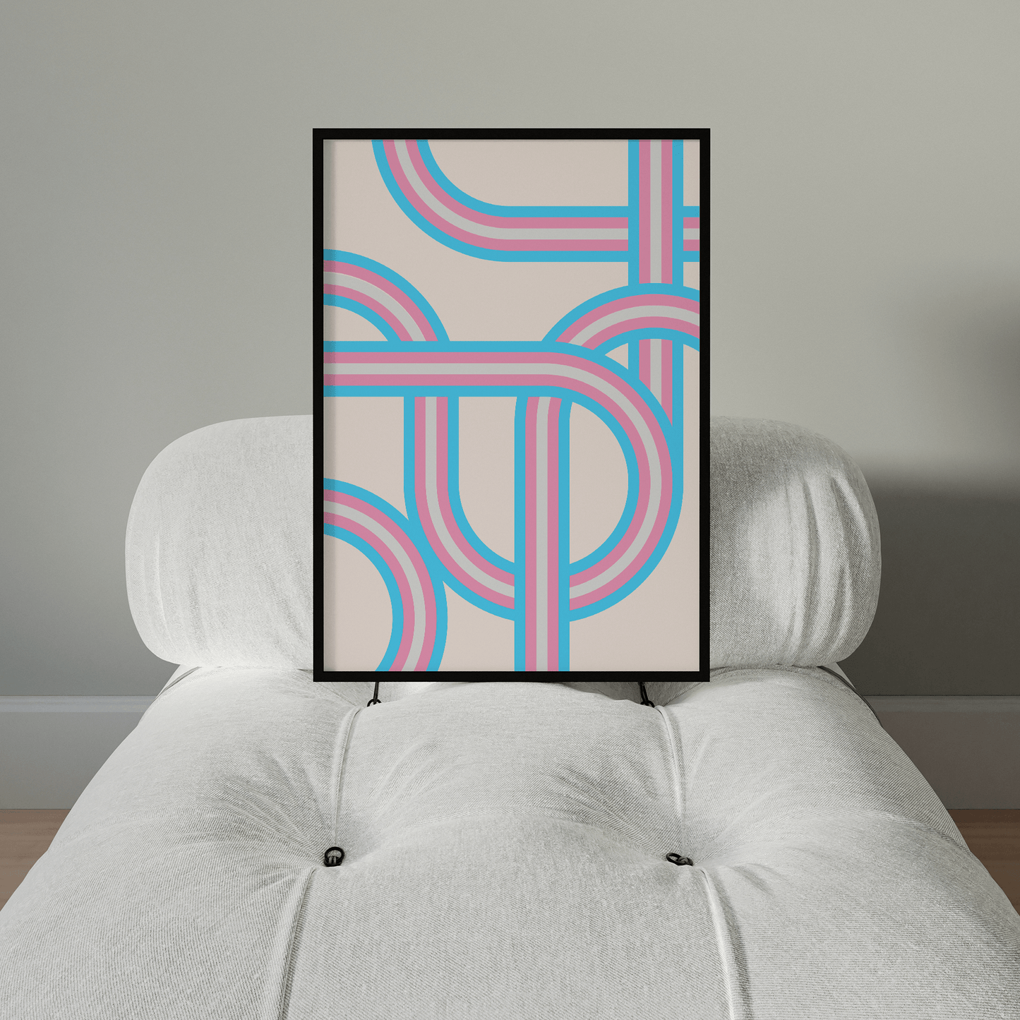 Retro Stripes Transgender Pride Print - THE WALL SNOB
