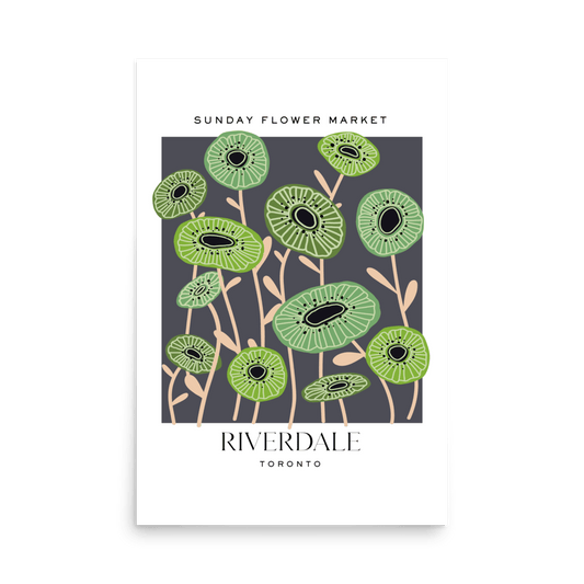 Riverdale Toronto Flower Market Print - THE WALL SNOB