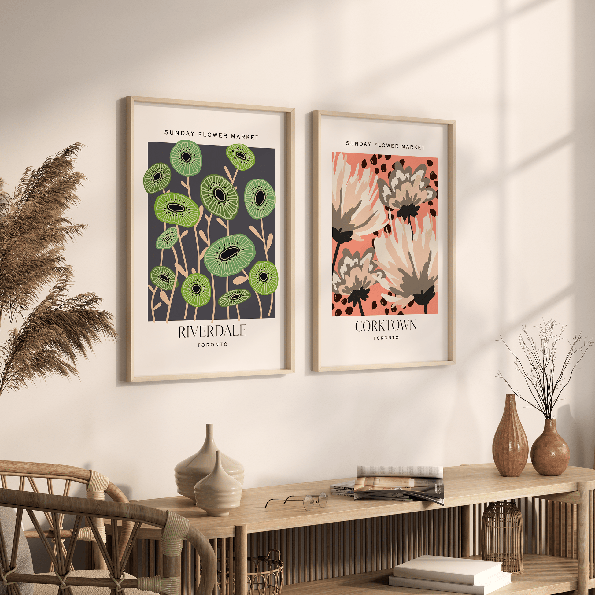 Riverdale Toronto Flower Market Print - THE WALL SNOB