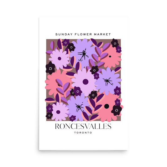 Roncesvalles Toronto Flower Market Print - THE WALL SNOB