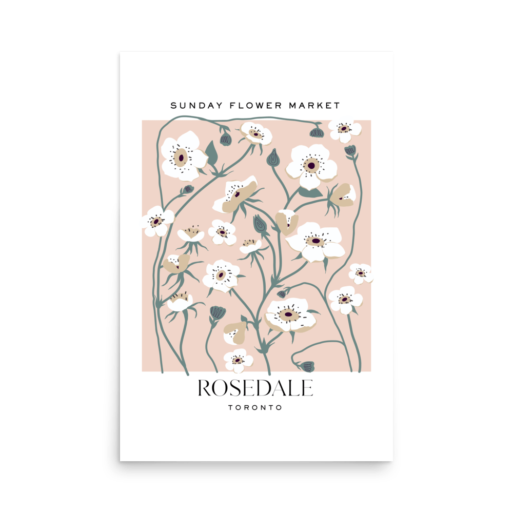 Rosedale Toronto Flower Market Print - THE WALL SNOB