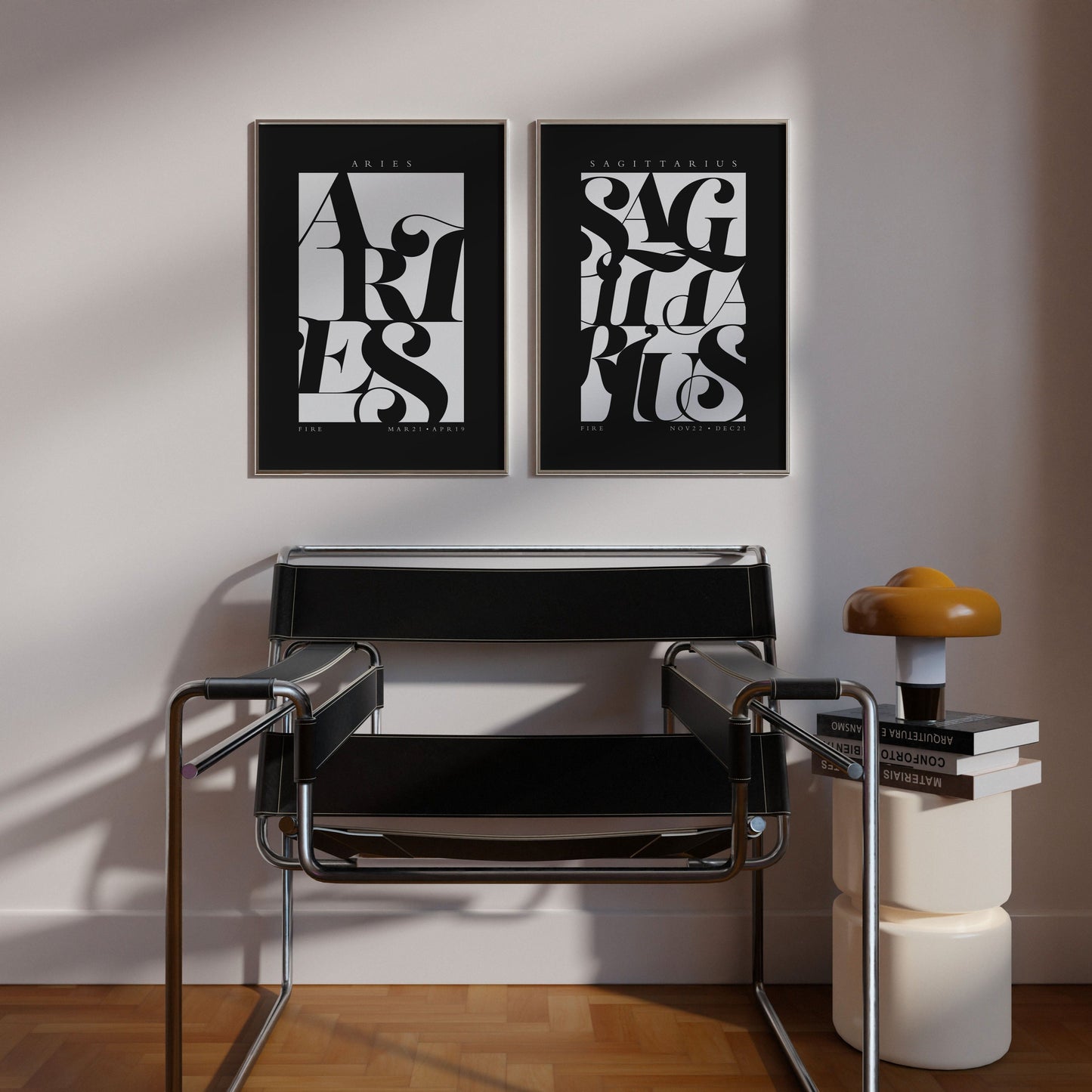 Sagittarius Flourish Print - THE WALL SNOB
