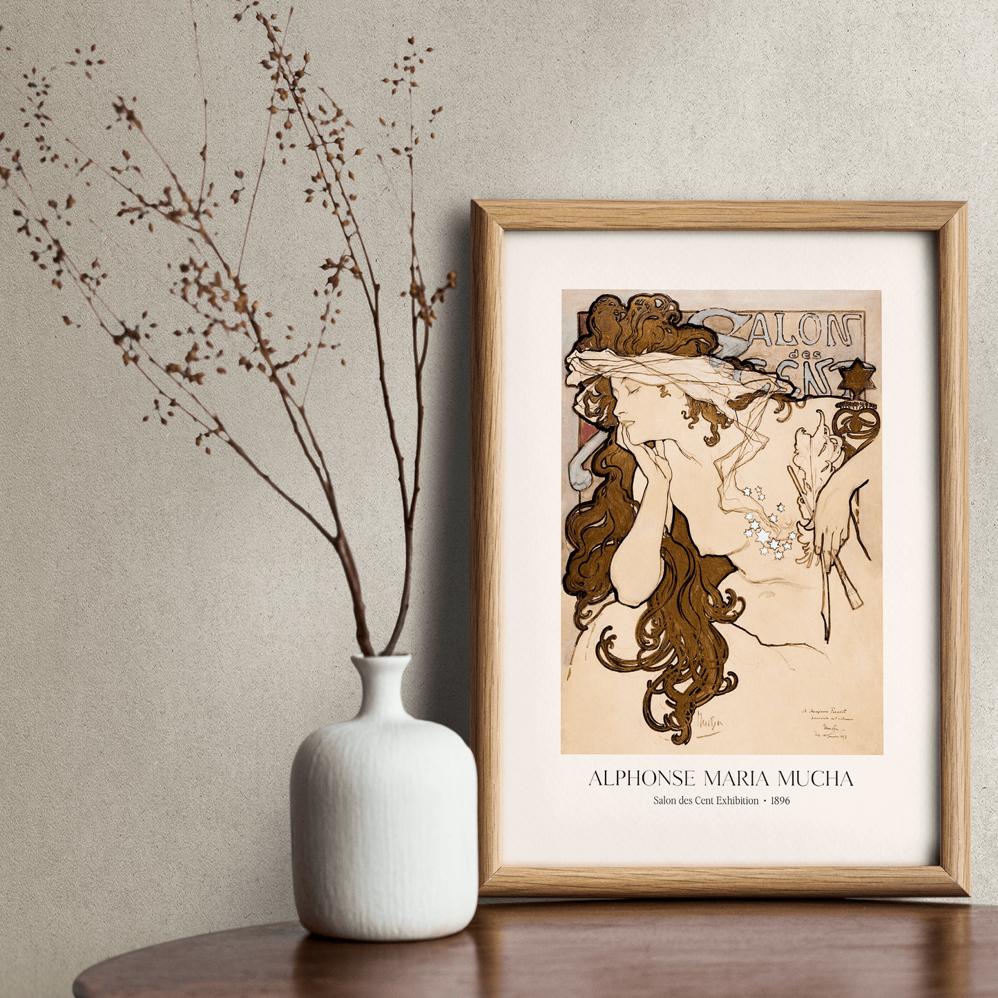 Salon des Cent by Alphonse Mucha Print - THE WALL SNOB
