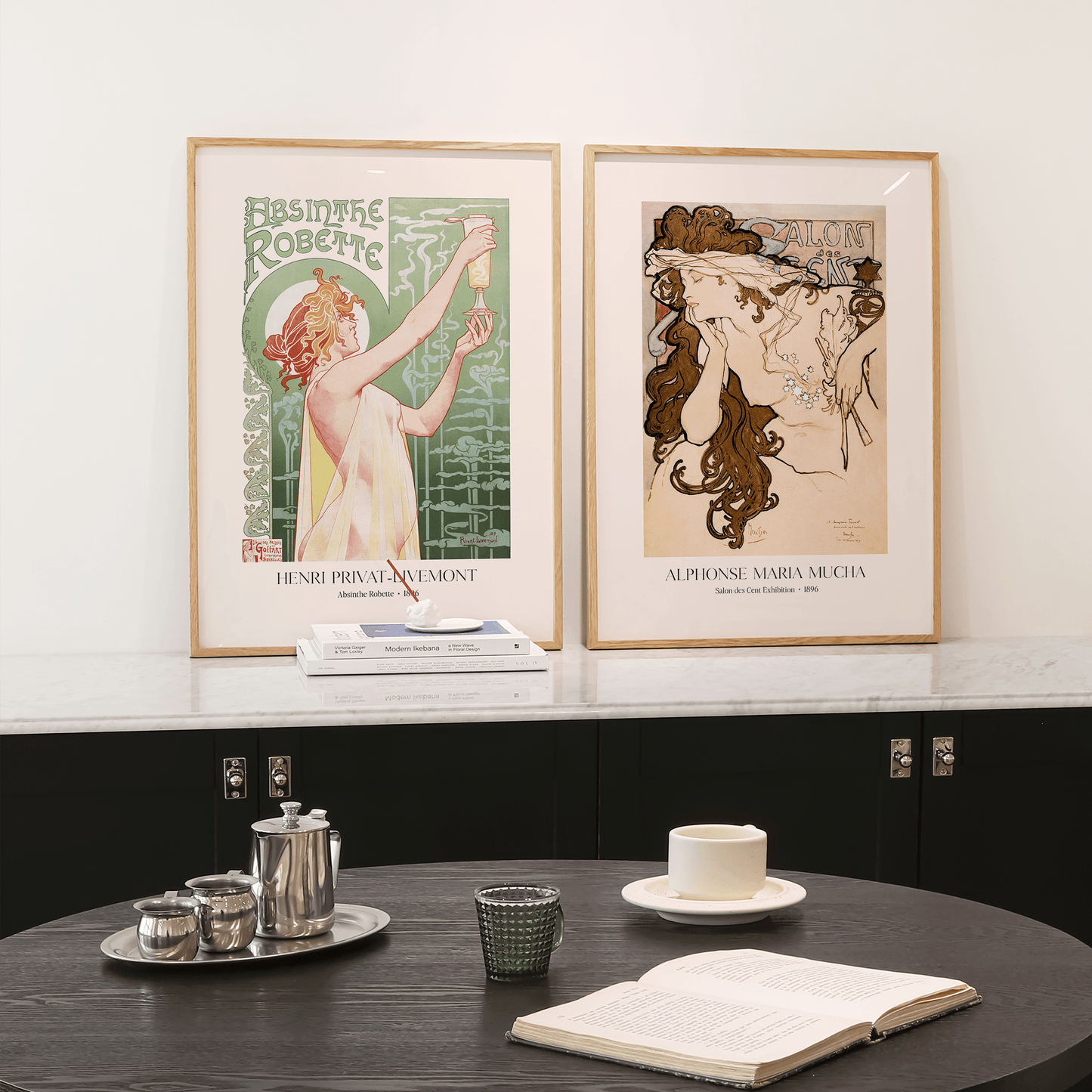 Salon des Cent by Alphonse Mucha Print - THE WALL SNOB