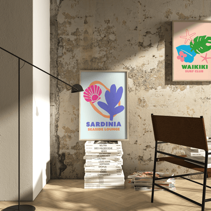 Sardinia Seaside Lounge Print - THE WALL SNOB