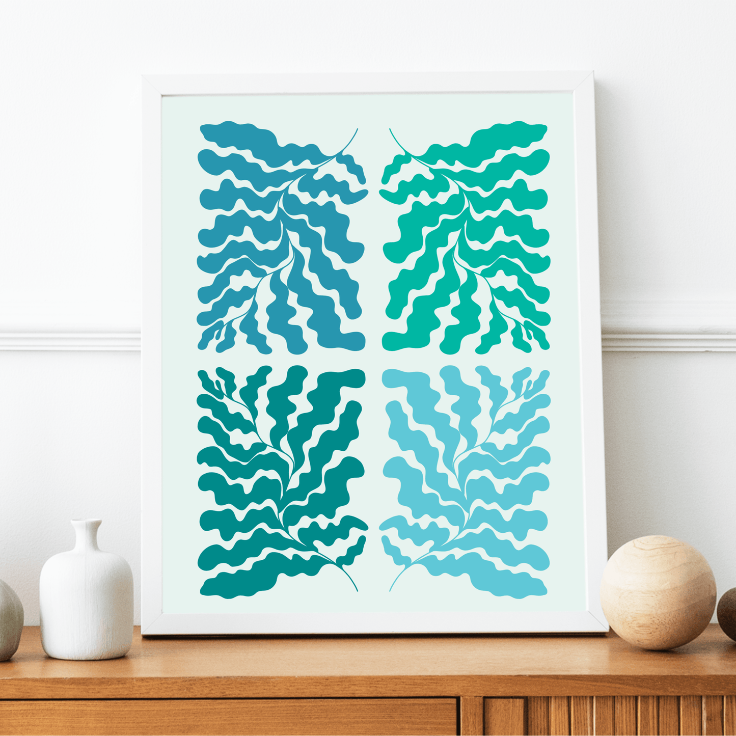 Seaweed Cutouts, Poster - THE WALL SNOB