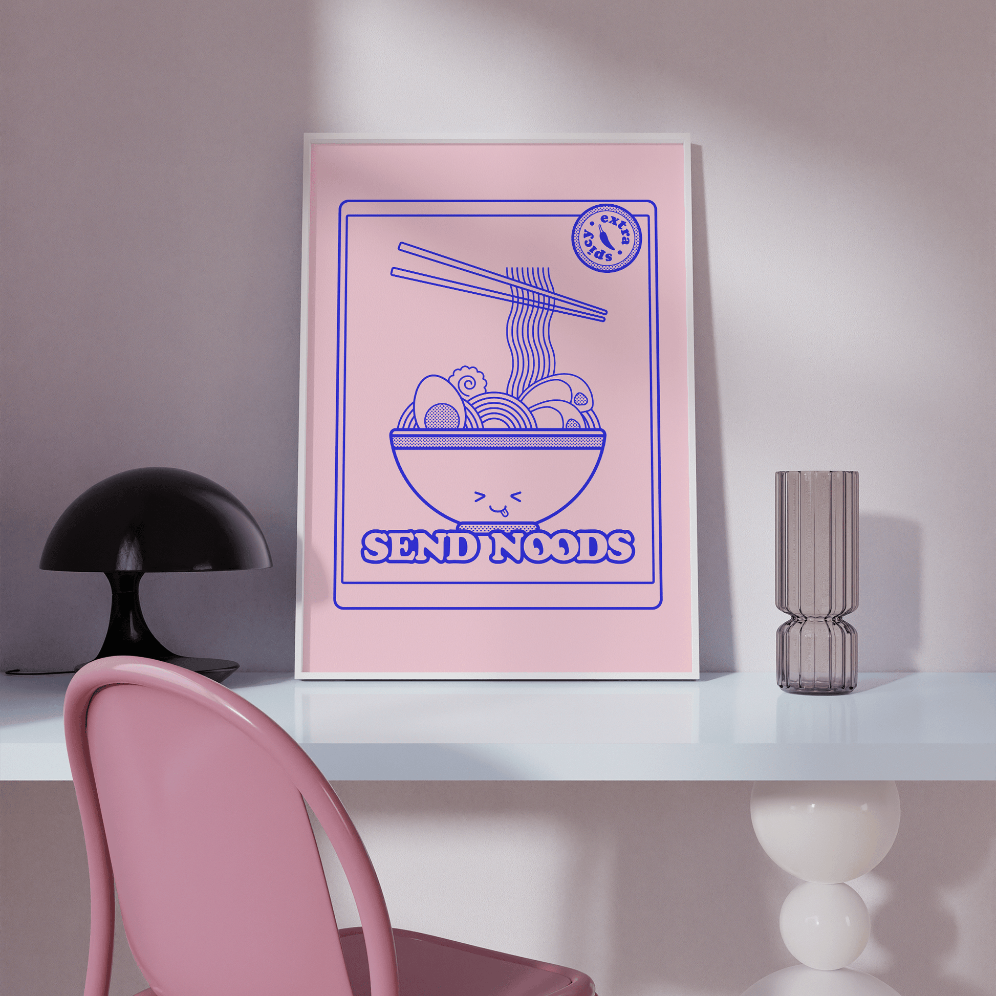 Send Noods Ramen Print - THE WALL SNOB