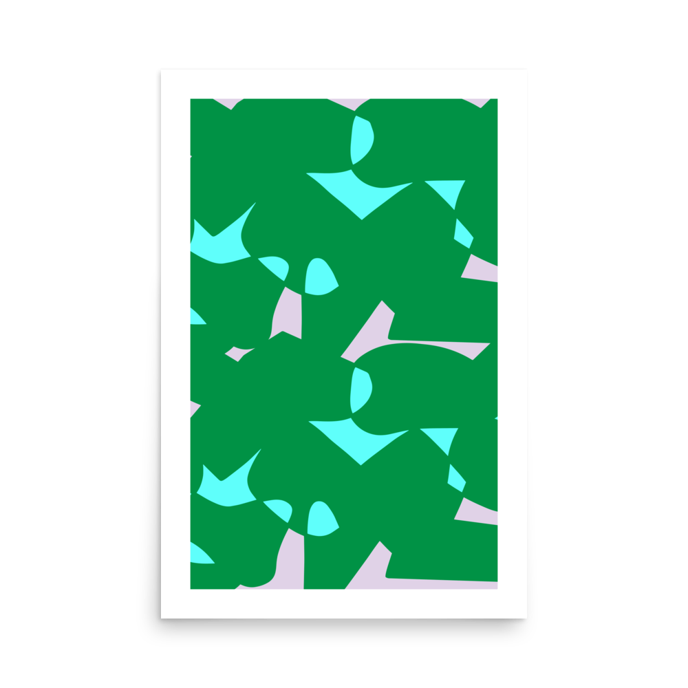 Shapeshifter in Green Print - THE WALL SNOB