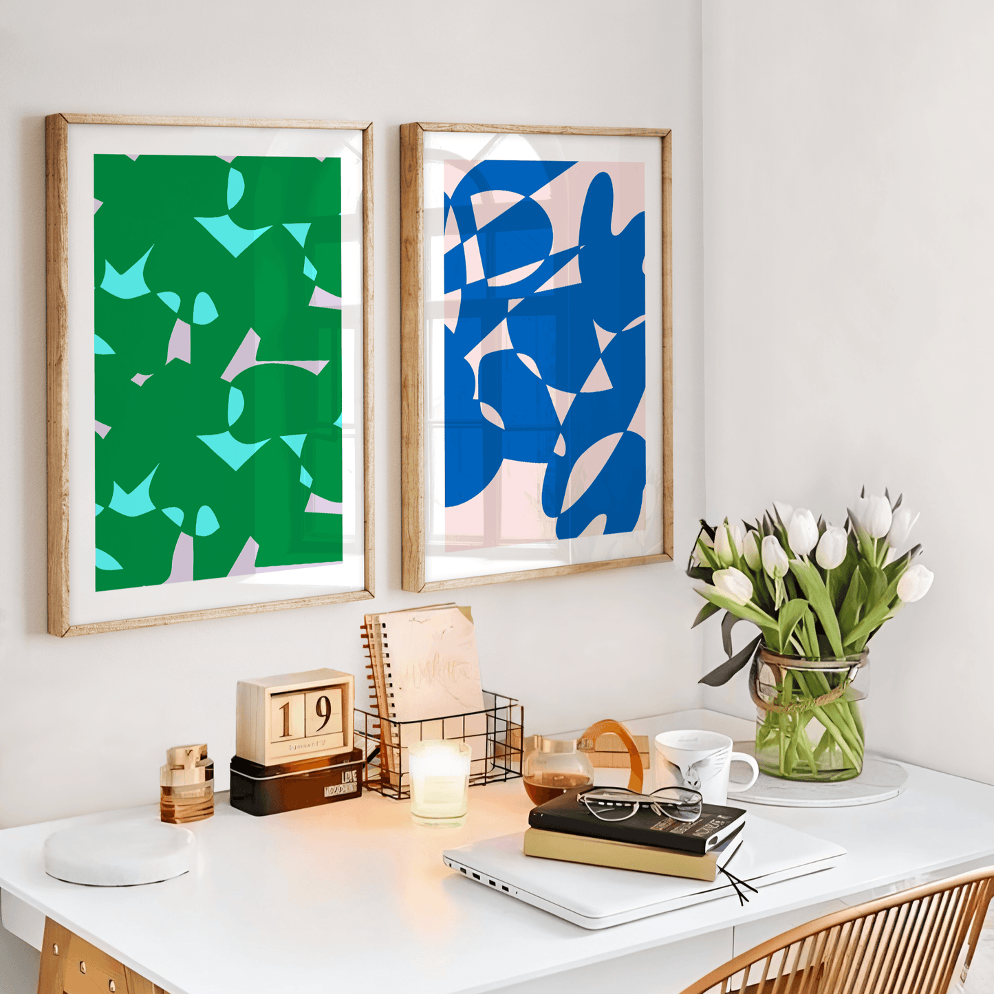 Shapeshifter in Green Print - THE WALL SNOB