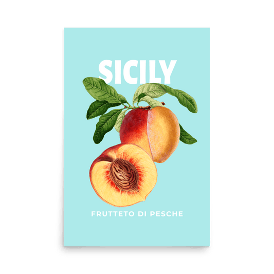 Sicily Peach Print - THE WALL SNOB