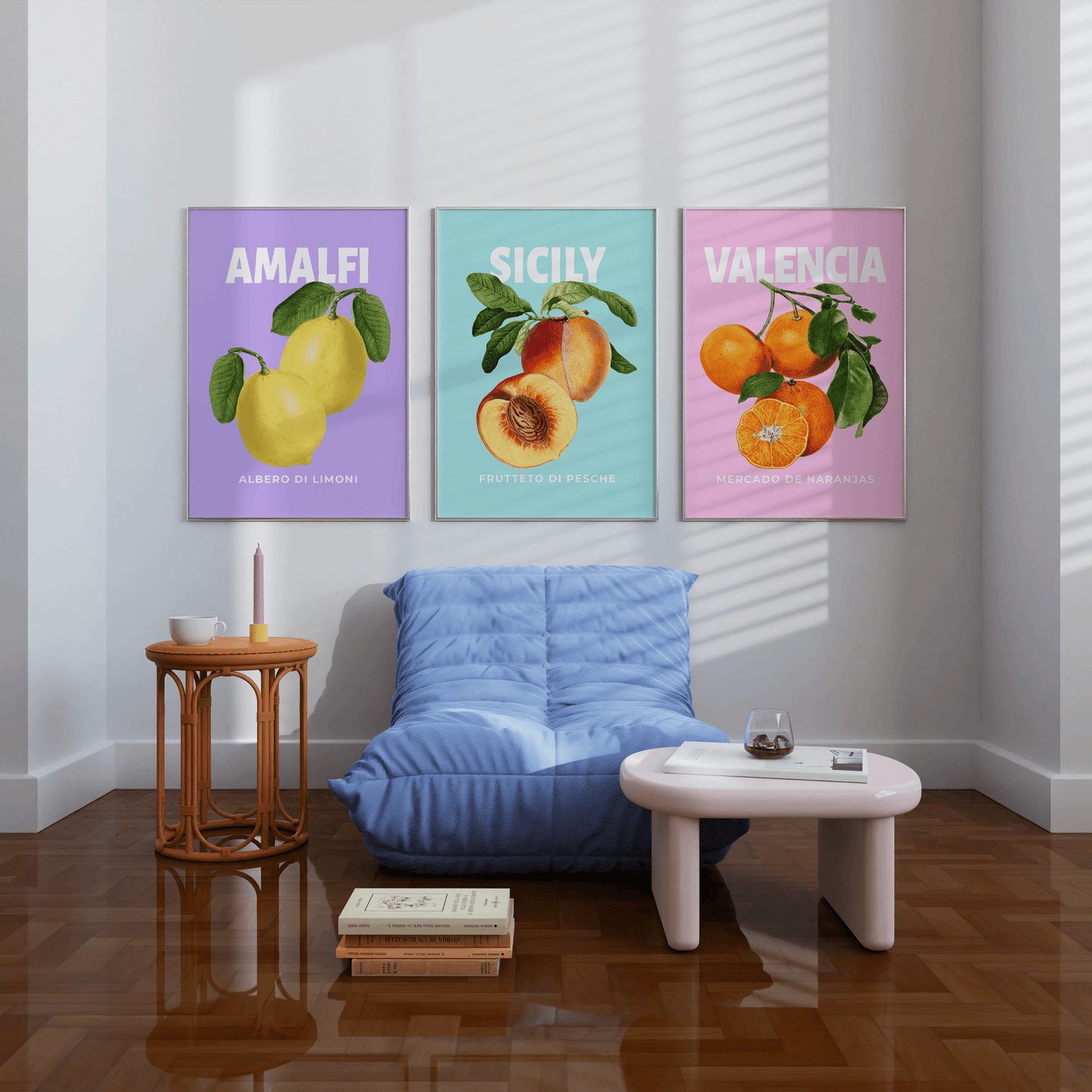 Sicily Peach Print - THE WALL SNOB