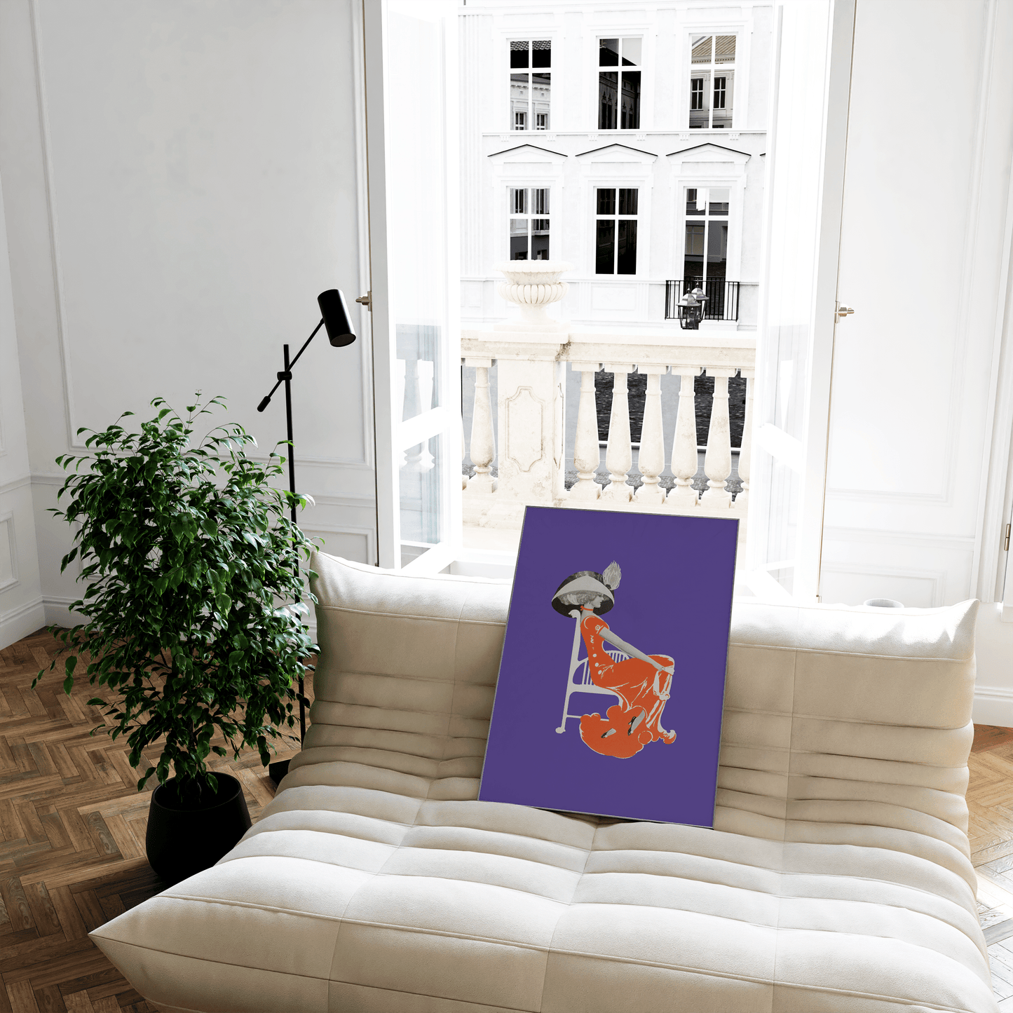 Sitting Pretty Print - THE WALL SNOB