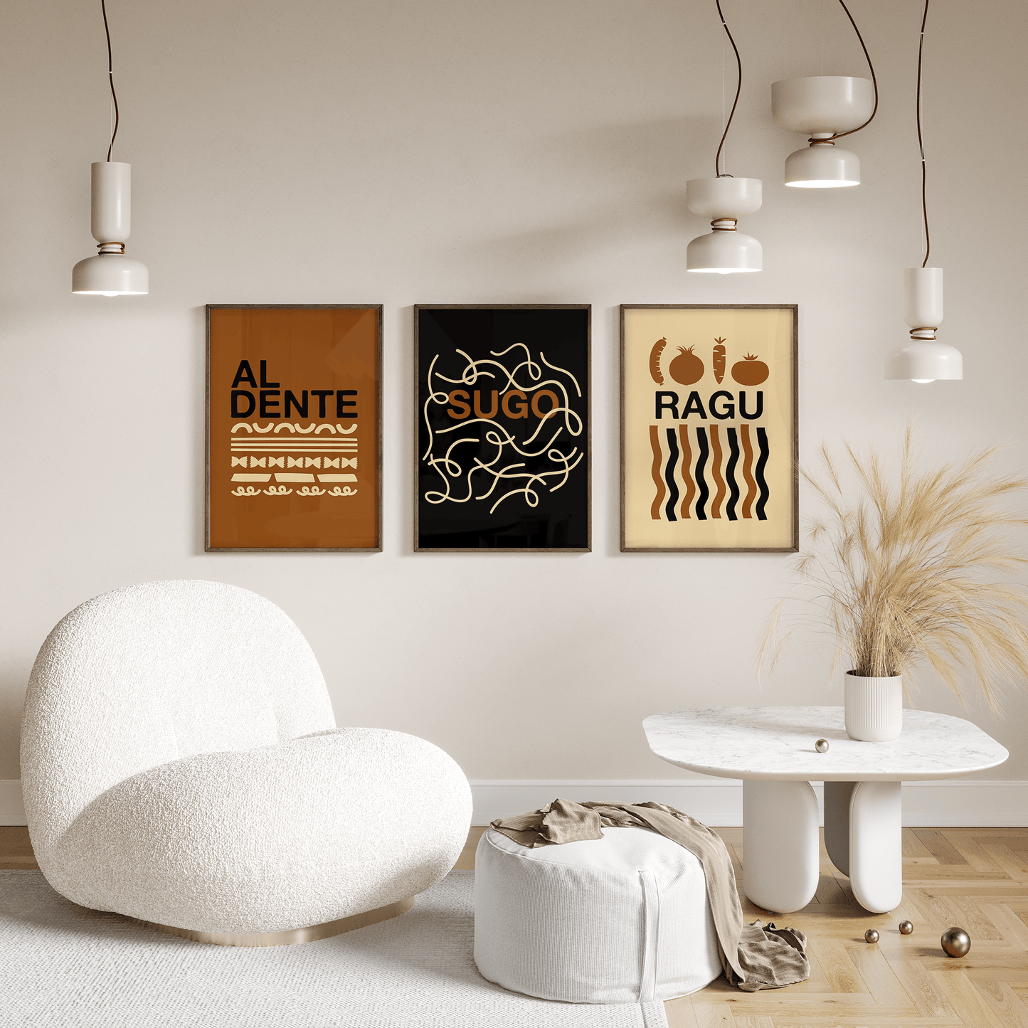 Sugo Minimal Pasta Print - THE WALL SNOB