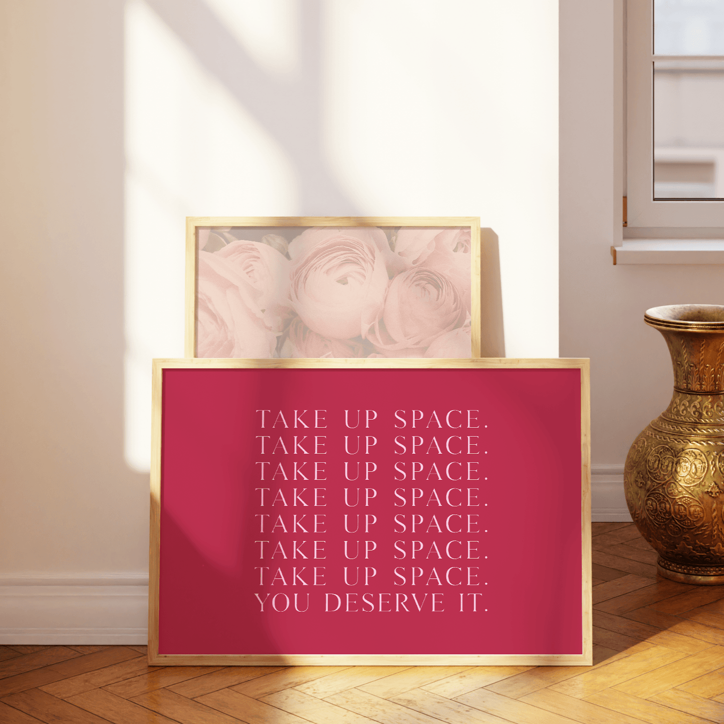 Take Up Space Quote, Poster - THE WALL SNOB