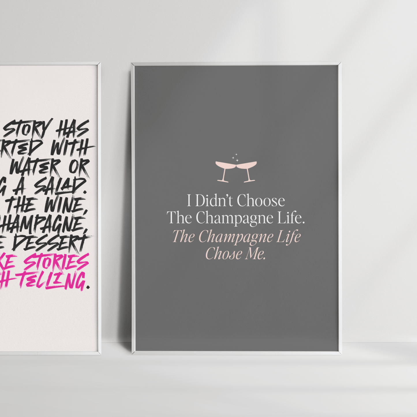 The Champagne Life, Poster - THE WALL SNOB