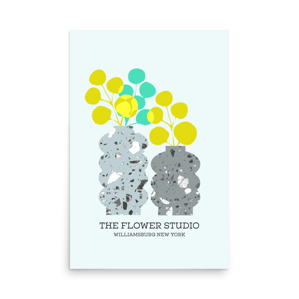 The Flower Studio Williamsburg New York Print - THE WALL SNOB