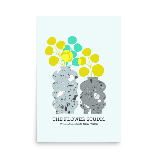 The Flower Studio Williamsburg New York Print - THE WALL SNOB