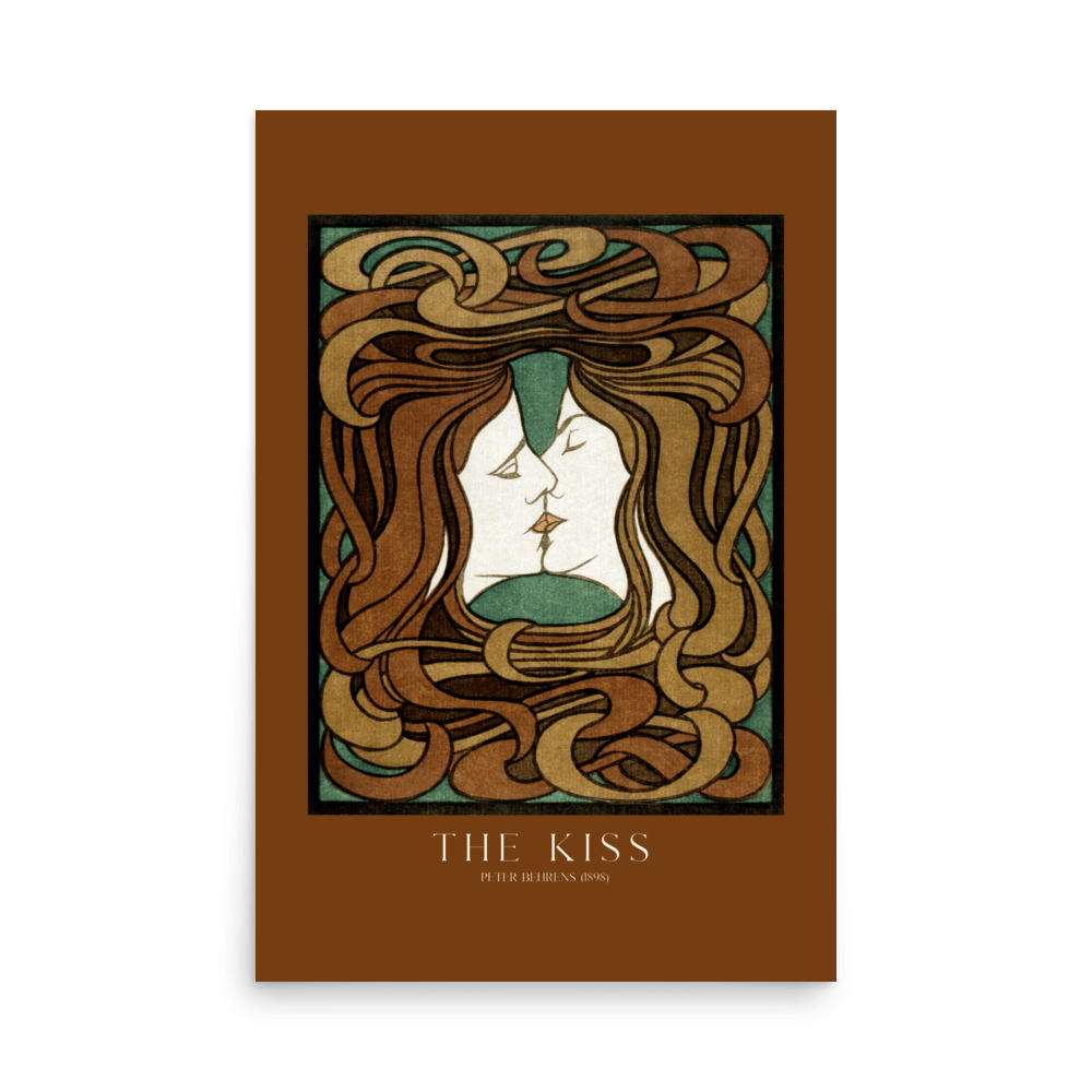 The Kiss by Peter Behrens Print - THE WALL SNOB