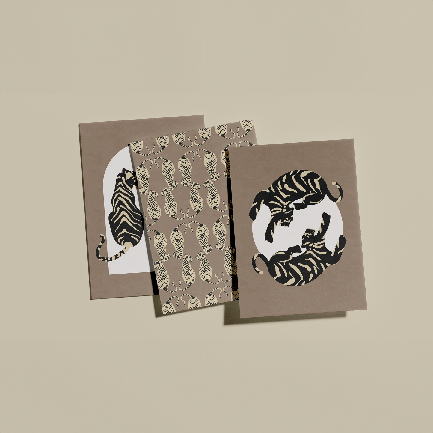 Tigress Dark Tan Trio - THE WALL SNOB