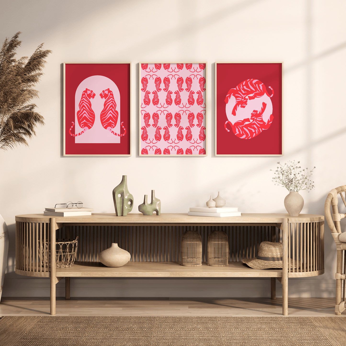 Tigress Moon Rouge Print - THE WALL SNOB