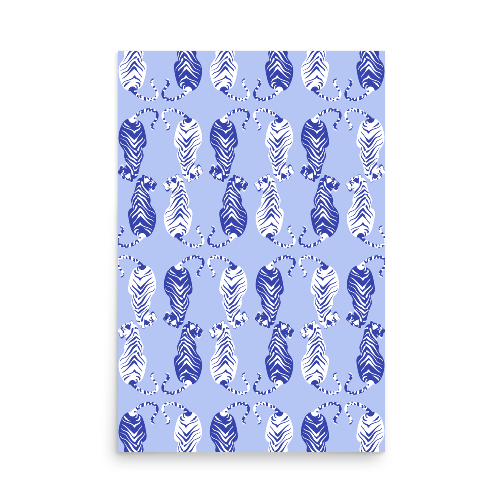 Tigress Parade Arctic Print - THE WALL SNOB