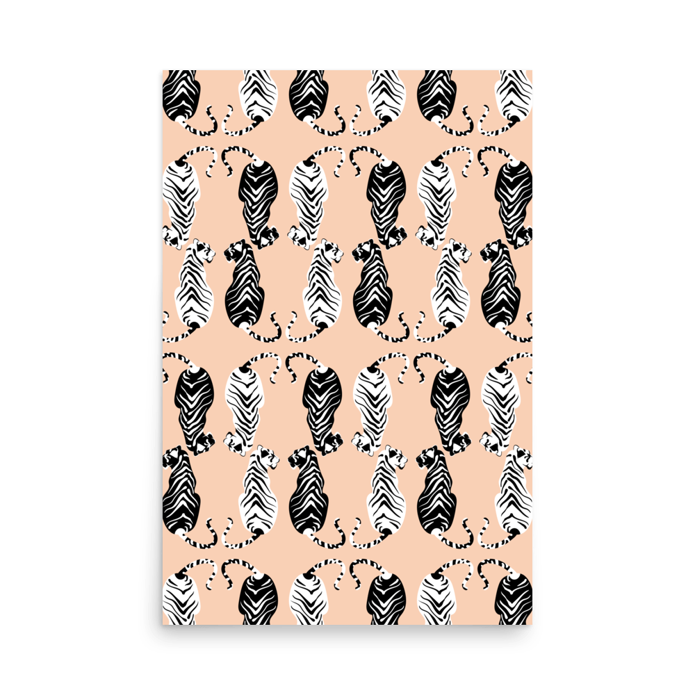 Tigress Parade Contrast Print - THE WALL SNOB