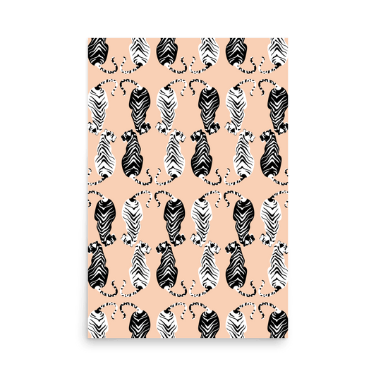 Tigress Parade Contrast Print - THE WALL SNOB