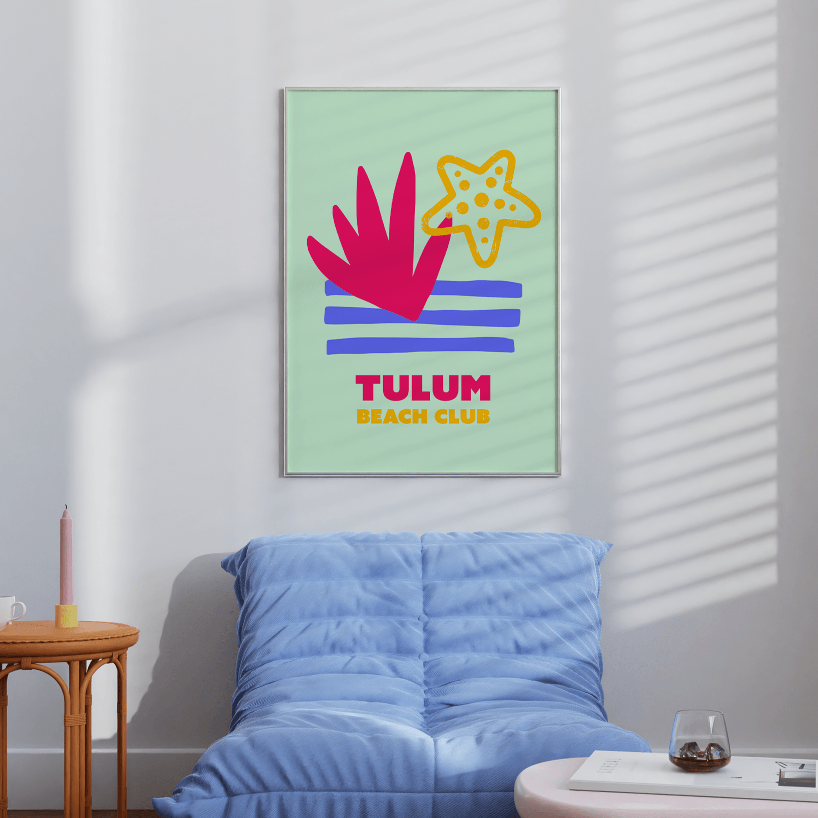 Tulum Beach Club Print - THE WALL SNOB