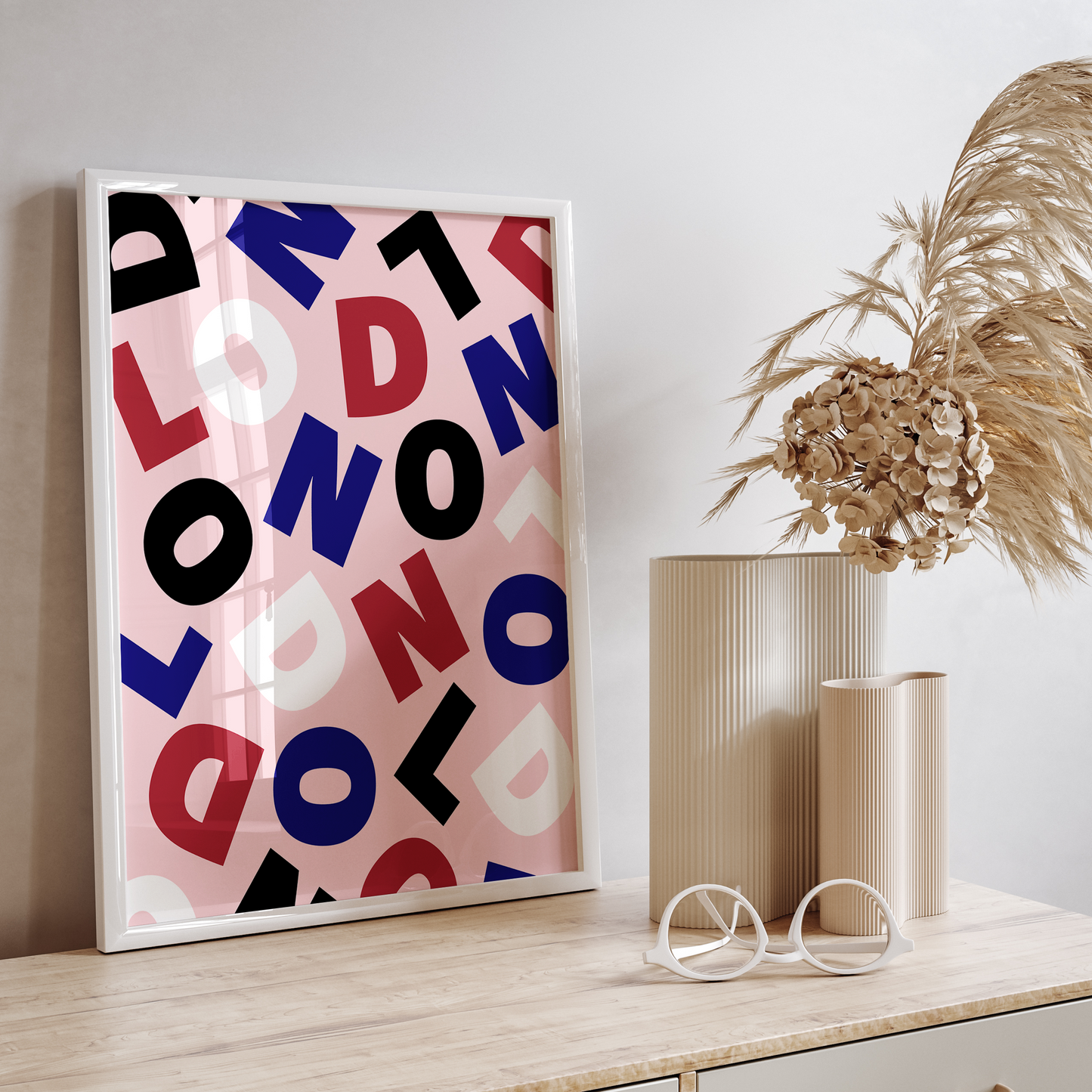 London Abstract Typography Print - THE WALL SNOB