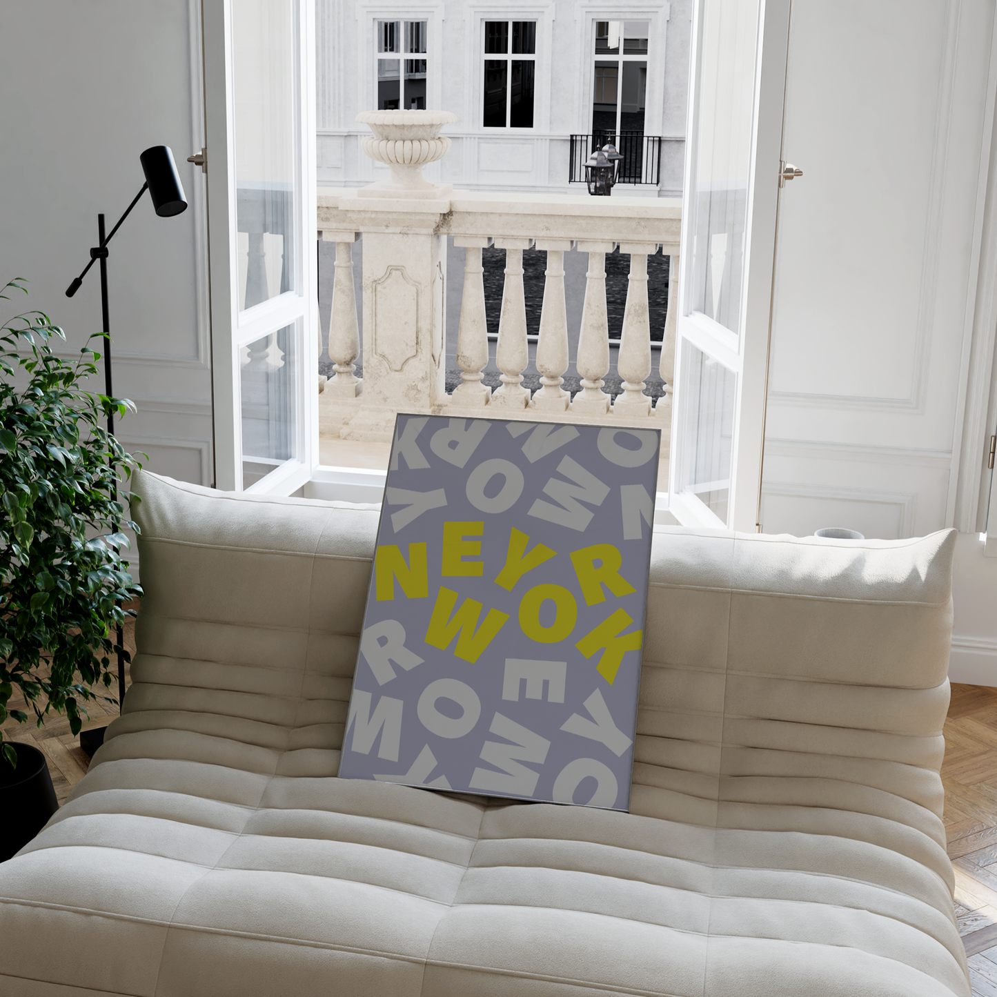New York Typography Print - THE WALL SNOB
