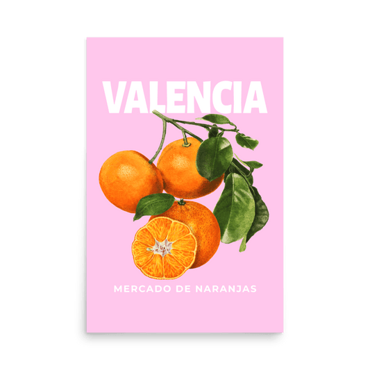 Valencia Orange Print - THE WALL SNOB