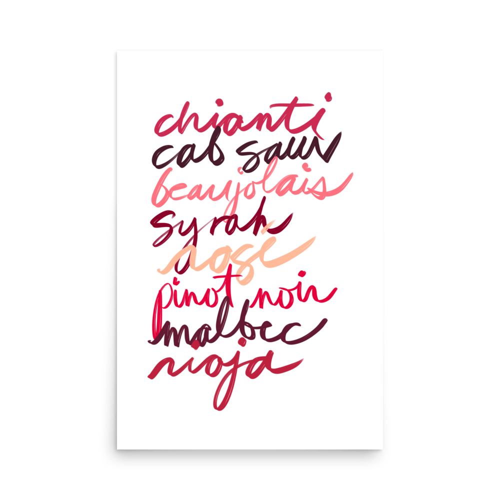Vino Rosso Print - THE WALL SNOB