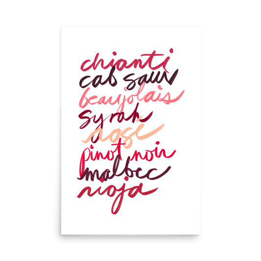Vino Rosso Print - THE WALL SNOB