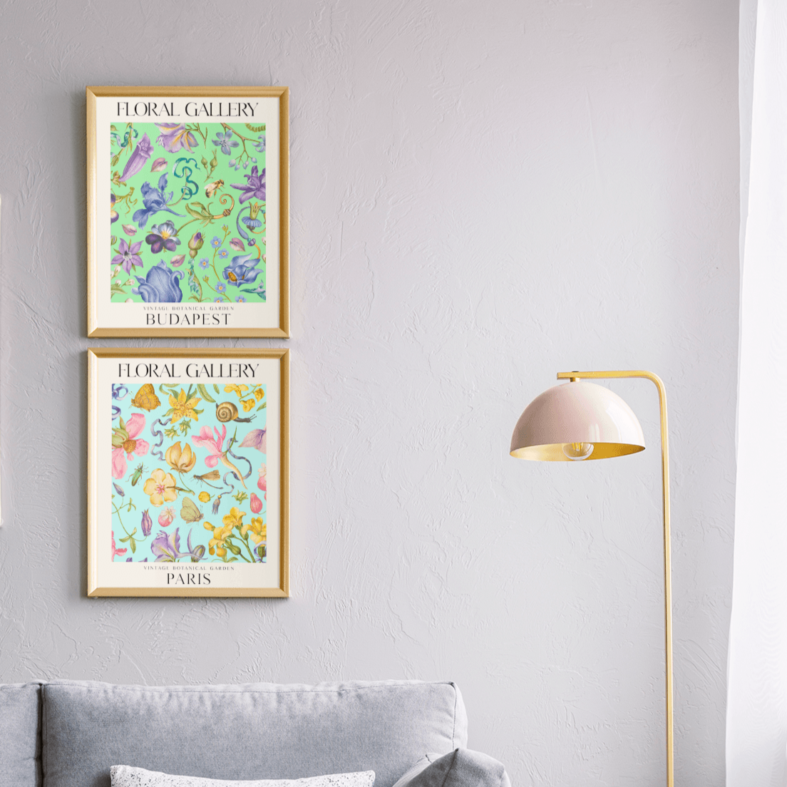 Vintage Botanical Garden Budapest, Poster - THE WALL SNOB