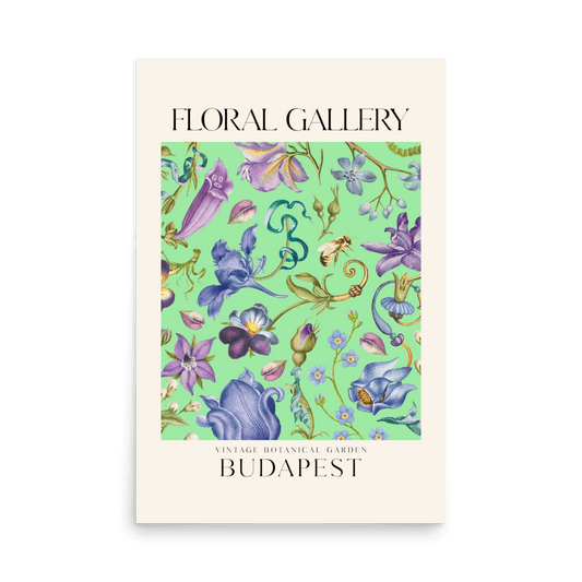 Vintage Botanical Garden Budapest Print - THE WALL SNOB