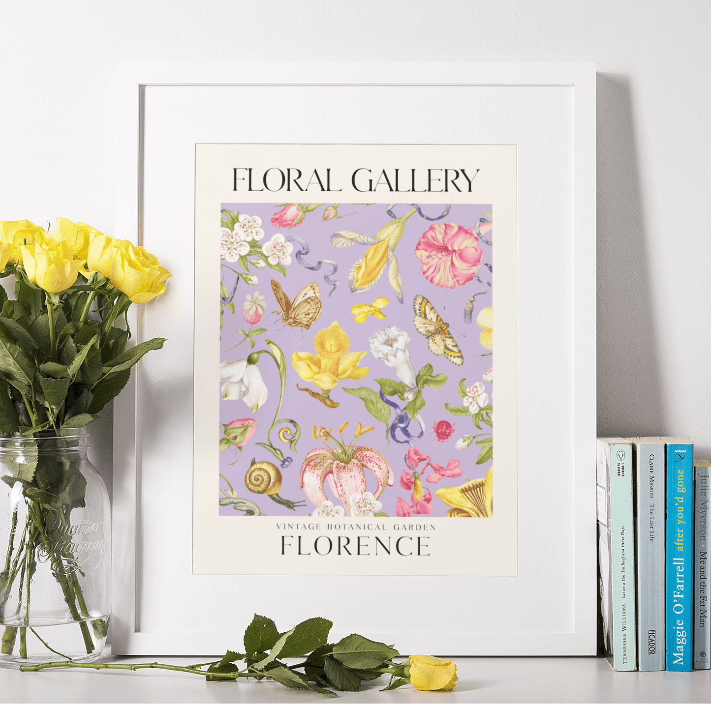 Vintage Botanical Garden Florence, Poster - THE WALL SNOB