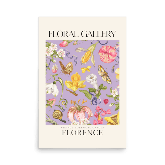 Vintage Botanical Garden Florence Print - THE WALL SNOB