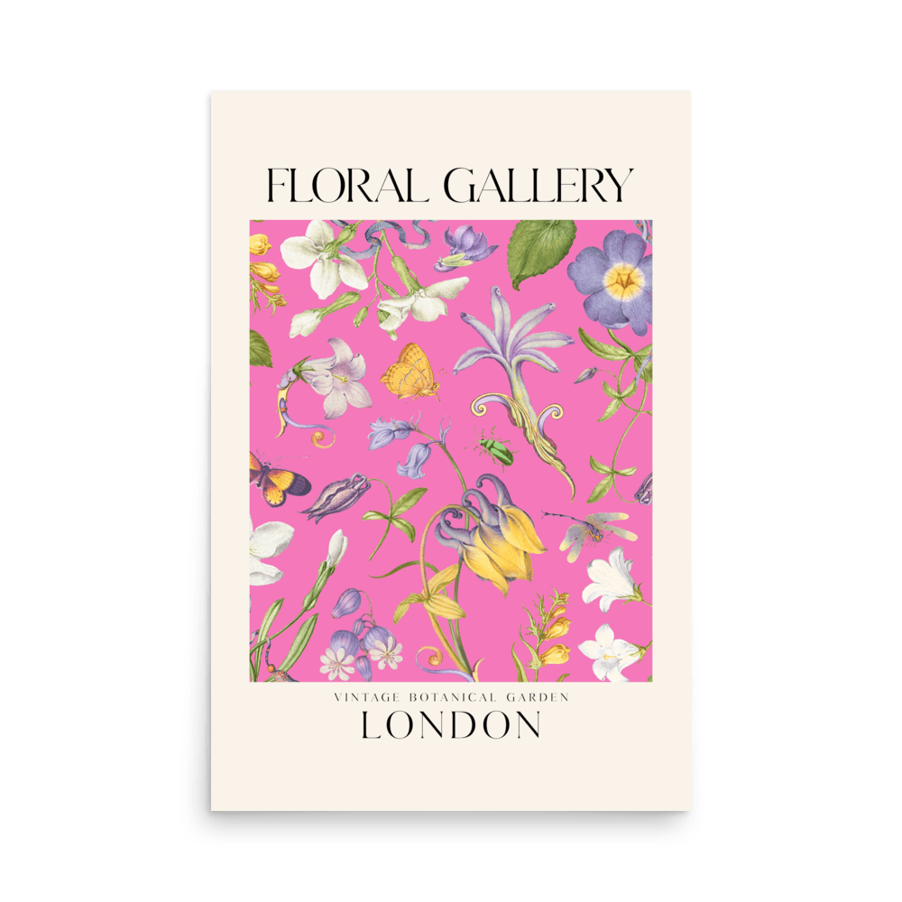 Vintage Botanical Garden London Print - THE WALL SNOB