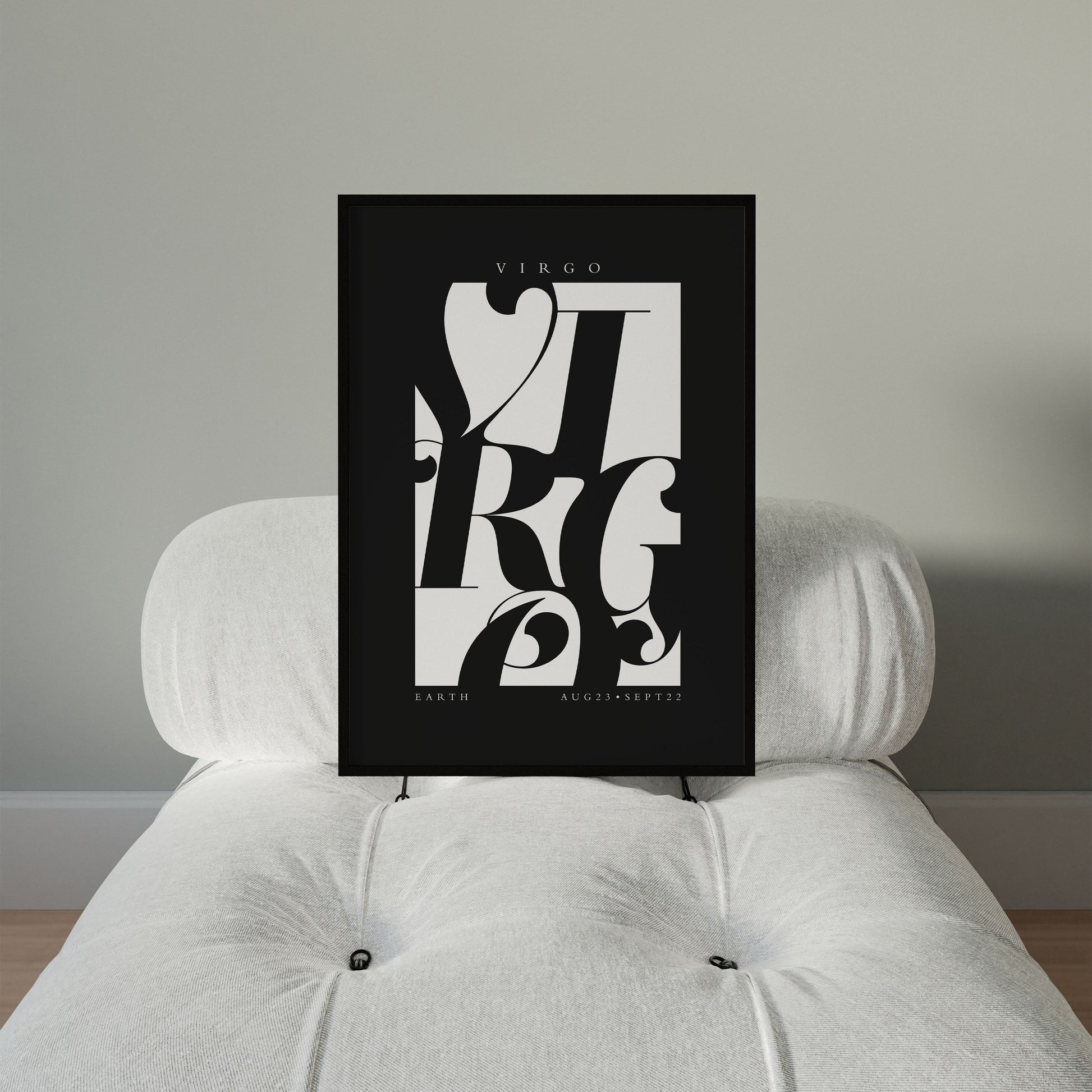 Virgo Flourish Print - THE WALL SNOB