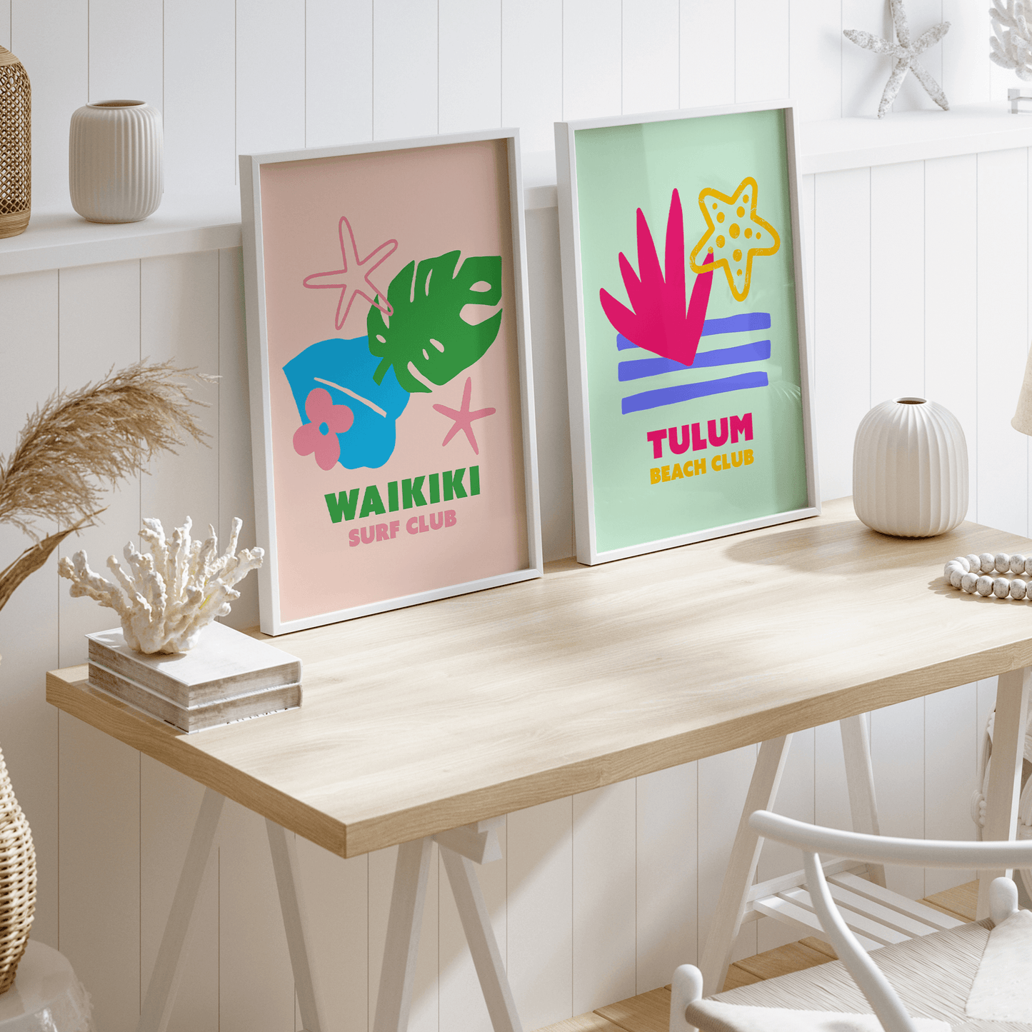 Waikiki Surf Club Print - THE WALL SNOB