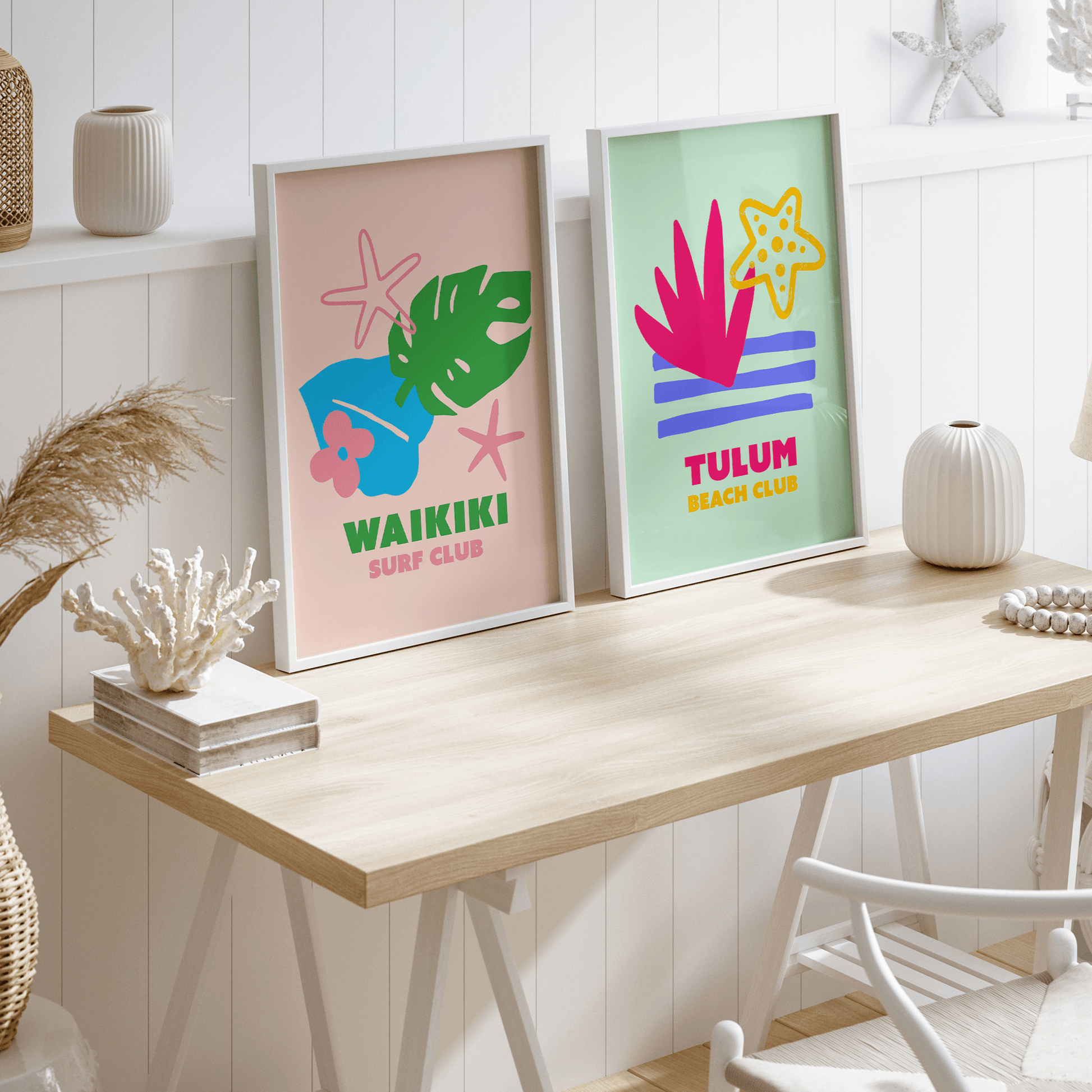 Waikiki Surf Club Print - THE WALL SNOB