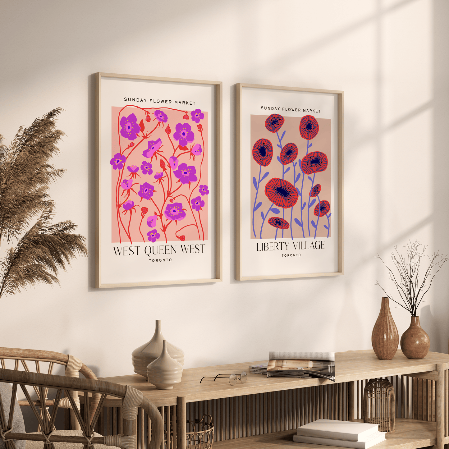 West Queen West Toronto Flower Market Print - THE WALL SNOB